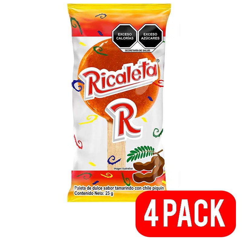 4 pack Paleta Ricaleta 25g
