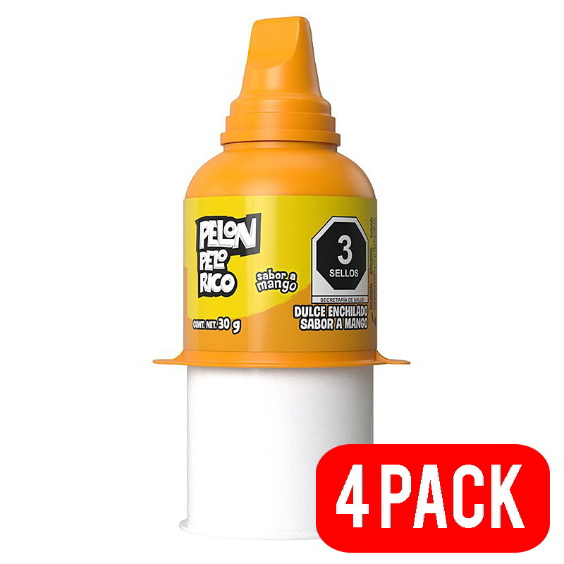 4 pack Pelón pelo rico mango 30g Lorena