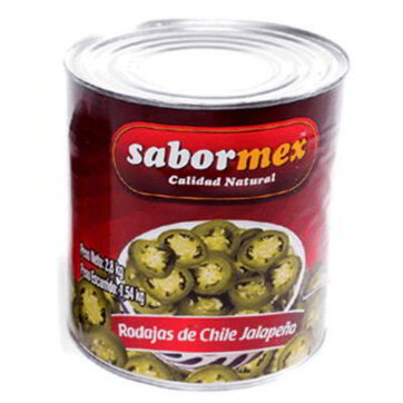 Chile jalapeño rodaja 2,8kg Sabormex