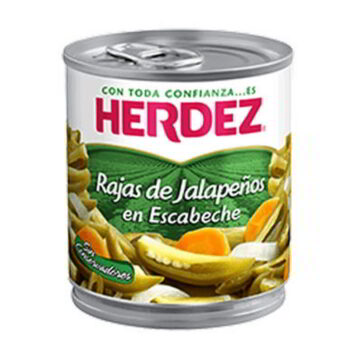 Chile jalapeño en rajas 220gr Herdez