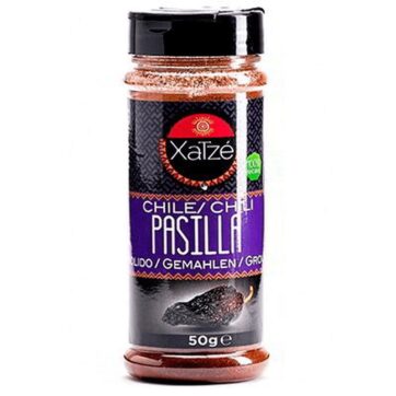 Chile pasilla molido 50g Xatzé
