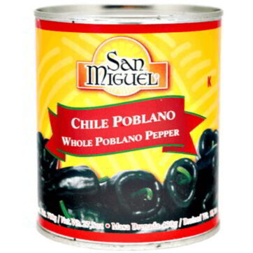 Chiles Poblanos Enteros 840g San Miguel