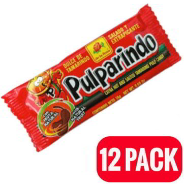 12 pack Pulparindo extra picante De la Rosa