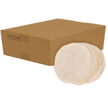 Caja Tortilla trigo 25 cm 108u Sabormex