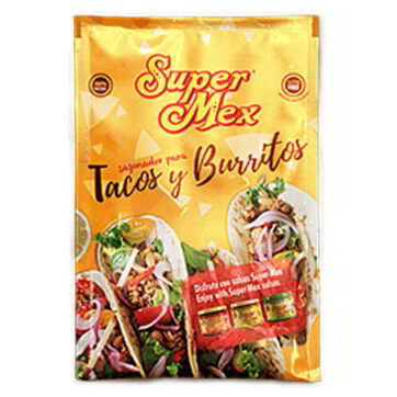 Sazonador para tacos y burritos sachet 25g Supermex