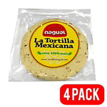 4 pack Tortillas de maíz 12 cm 20u Nagual